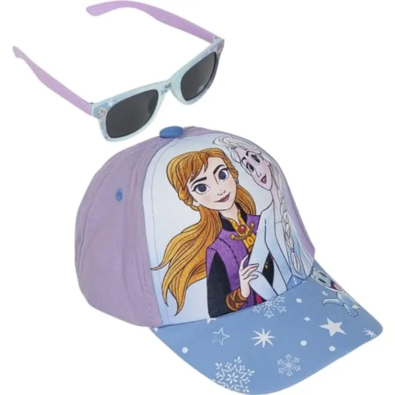 CERDÁ LIFE'S LITTLE MOMENTS Set De sol FZ Summer 2025 Cappellino da Baseball, Gorra + Gafas Frozen, Taglia Unica Unisex
