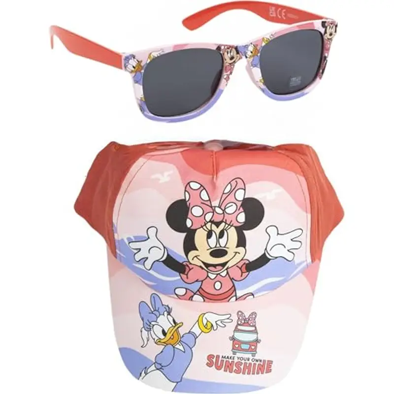 CERDÁ LIFE'S LITTLE MOMENTS Set De sol Mn Summer 2025 Cappellino da Baseball, Gorra + Gafas Minnie Mouse, Taglia Unica