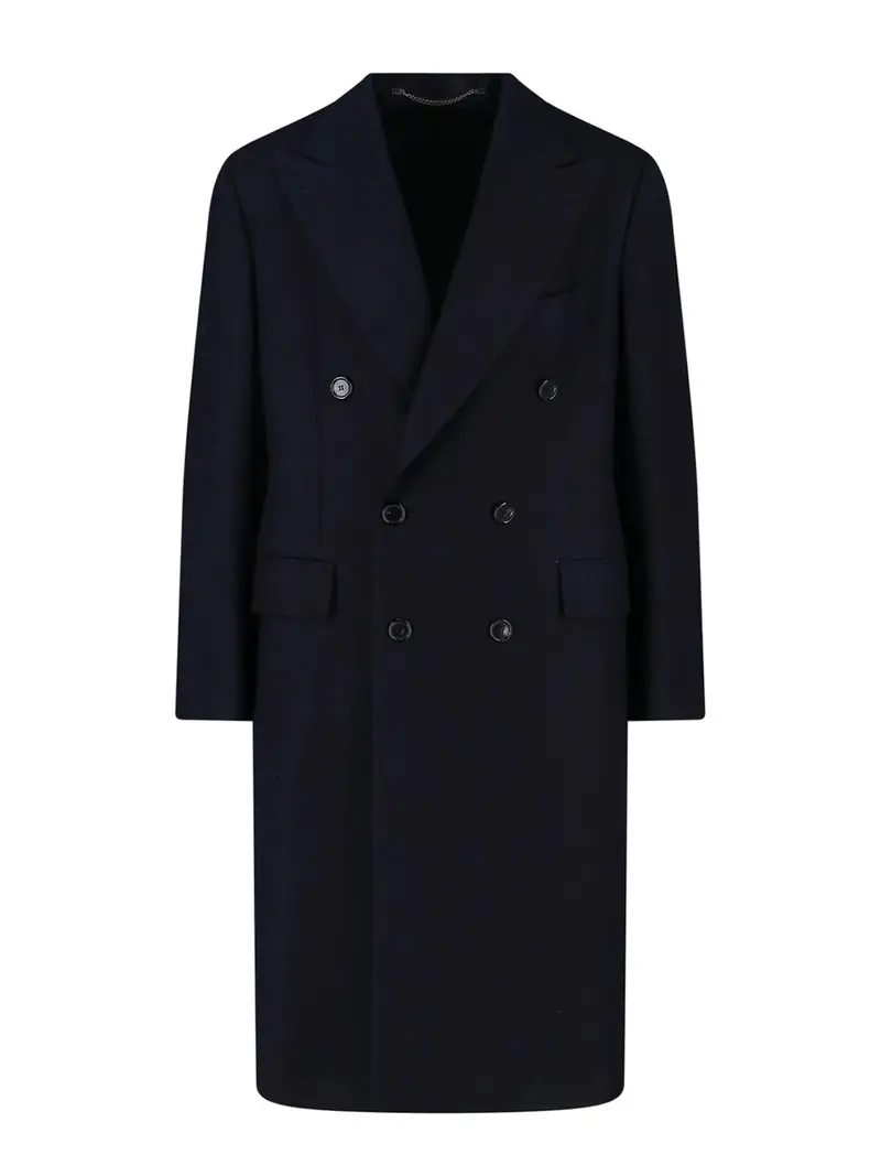 Cappotto Doppiopetto Blu