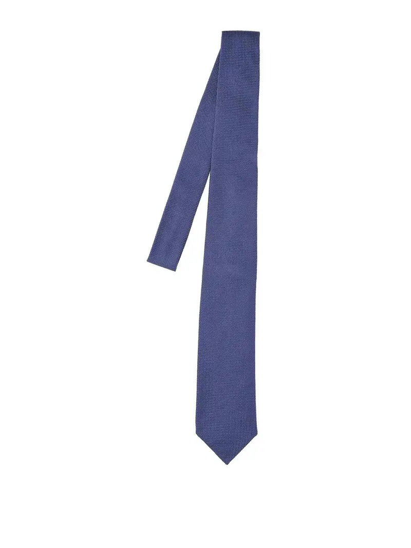 Cravatta In Seta Blu