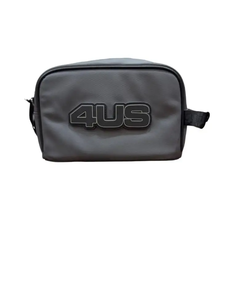 pochette grigia uomo maxi logo