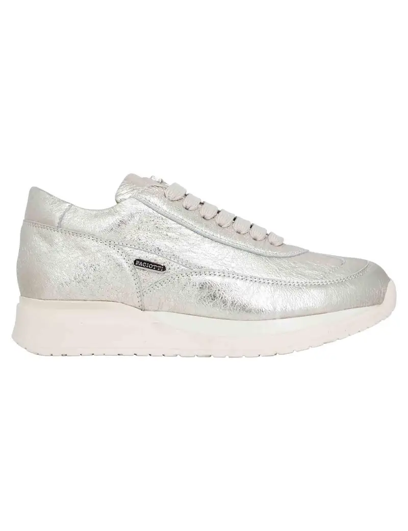 Sneakers donna in pelle laminata platino Donna GD65700P 60
