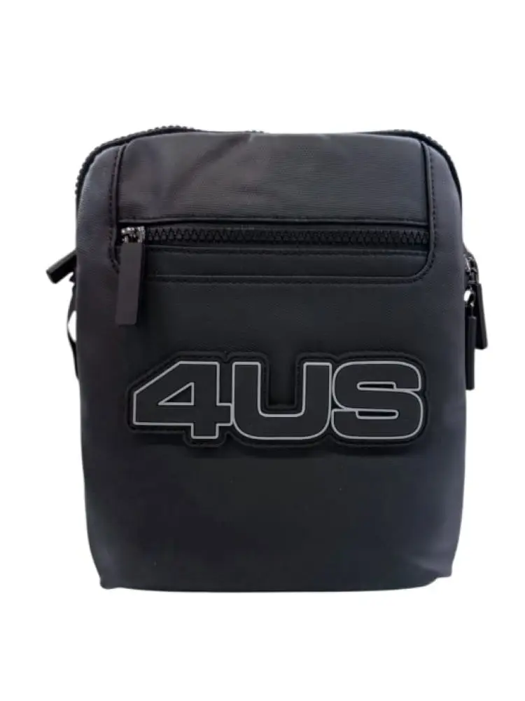 tracolla nera uomo maxi logo sul davanti