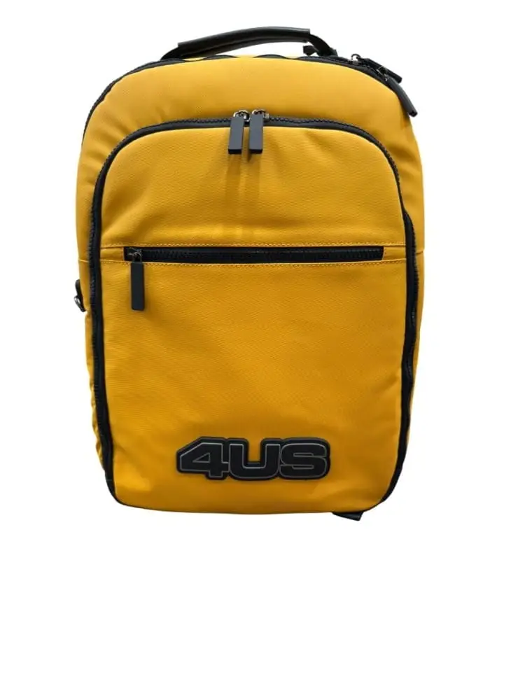 zaino giallo uomo maxi logo