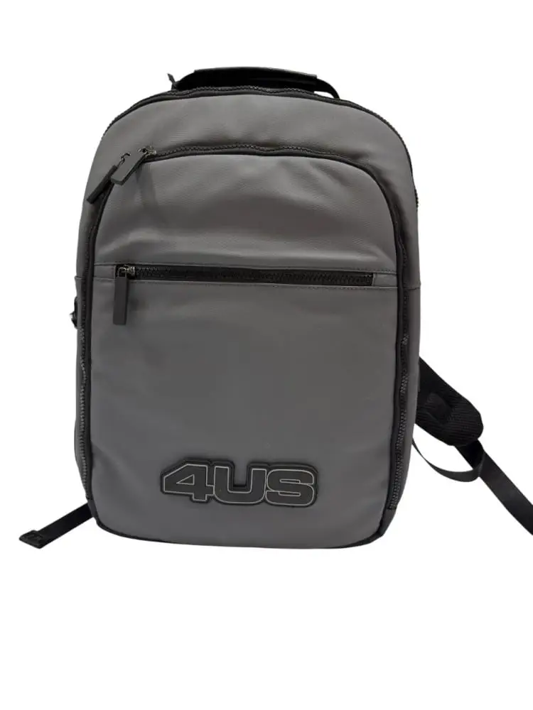 zaino grigio uomo maxi logo