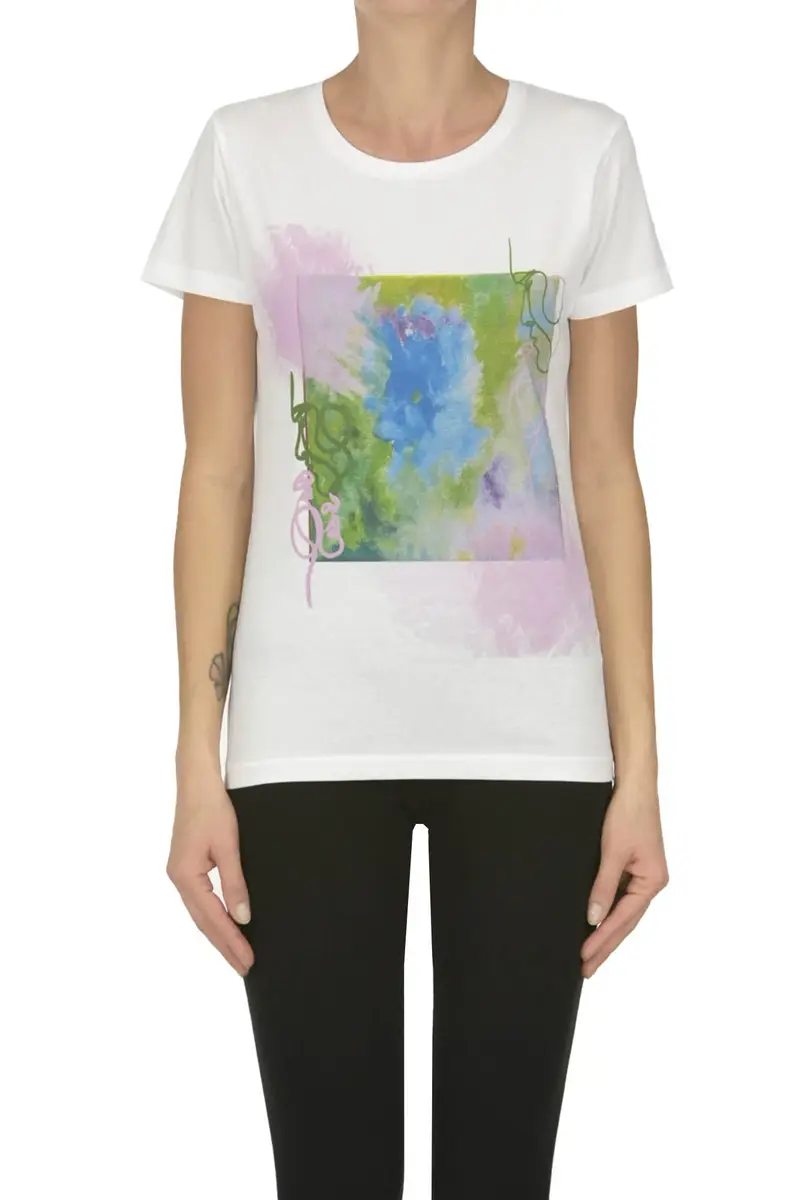 T-shirt con stampa frontale