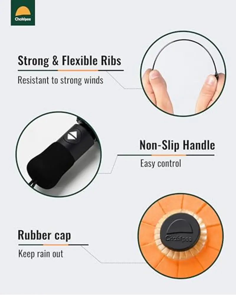 Chakipee Ombrelli Uomo Arancione 1599433 miniatura 3