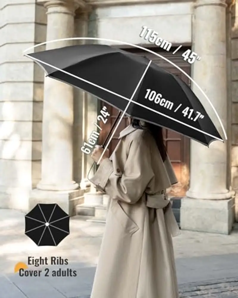 Chakipee Ombrelli Uomo Nero 2100029 miniatura 3