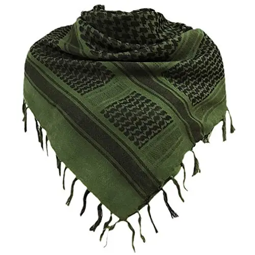 Chalier Fashion Sciarpa Uomo Militare Araba Deserto 100% Cotone Unisex Scialli Militare Shemagh Tattica Desert araba