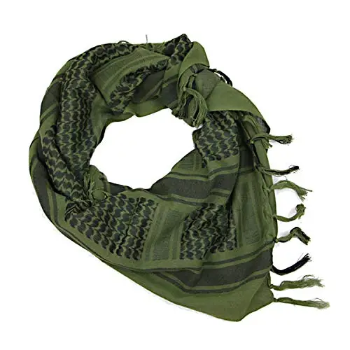 Chalier Fashion Sciarpa Uomo Militare Araba Deserto 100% Cotone Unisex Scialli Militare Shemagh Tattica Desert araba miniatura 3