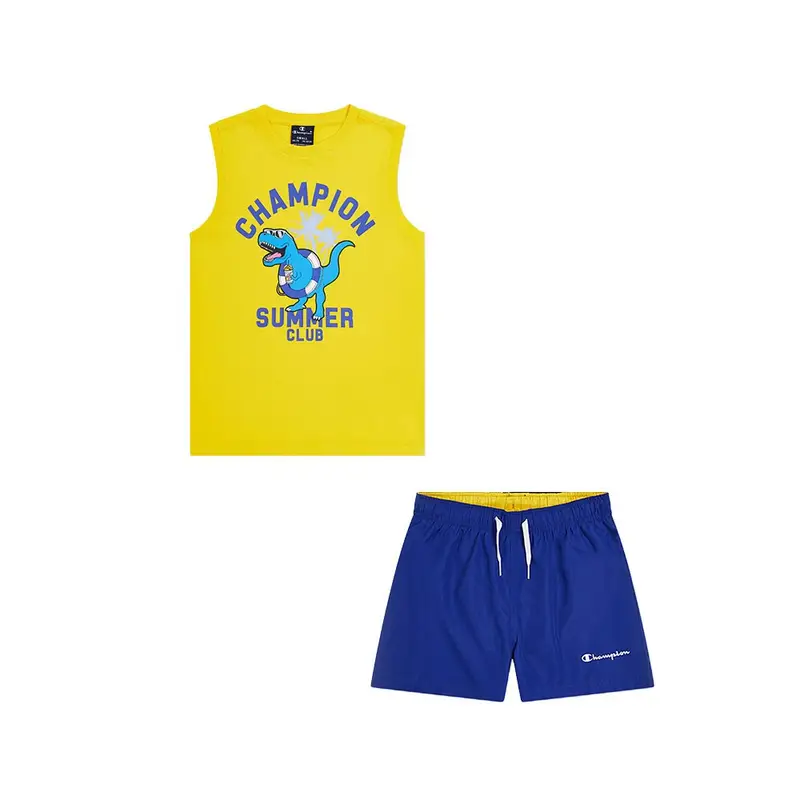 Completo Sportivo Canotta + Shorts Giallo Bambino M