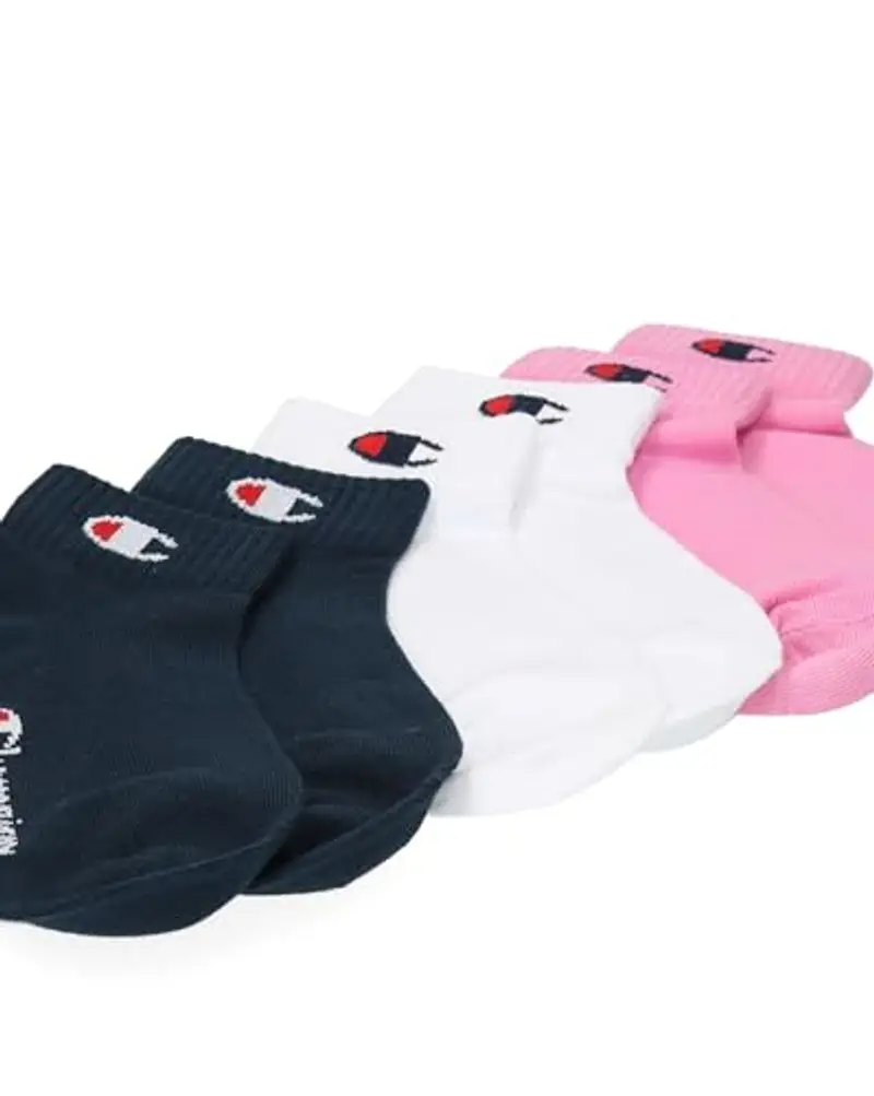 Champion Core Socks Junior 6PP Quarter Calzettoni, Rosa (Fucsia), 31-34 Unisex-Bambini e Ragazzi miniatura 2