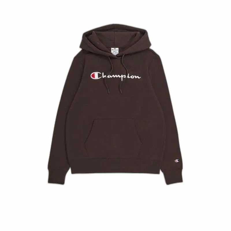 Felpa con Cappuccio Donna Champion Legacy Marrone | Champion