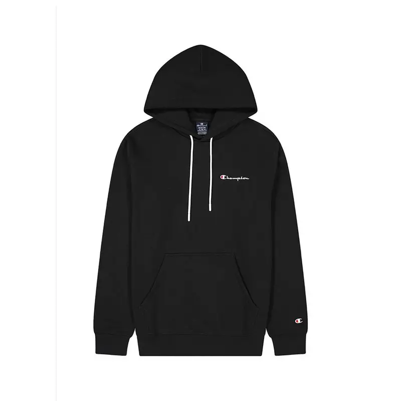 Felpa Con Cappuccio Logo Piccolo Nero Bianco Donna S