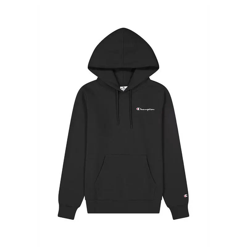 Felpa Con Cappuccio Logo Piccolo Nero Donna M