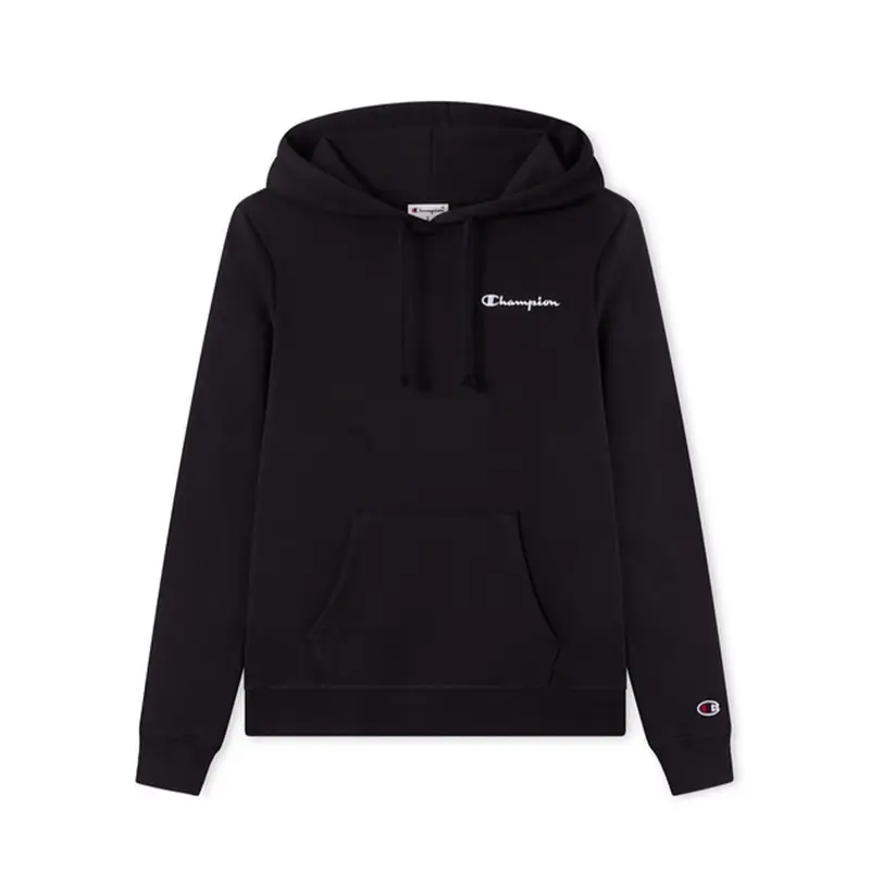 Felpa Con Cappuccio Nero Donna L