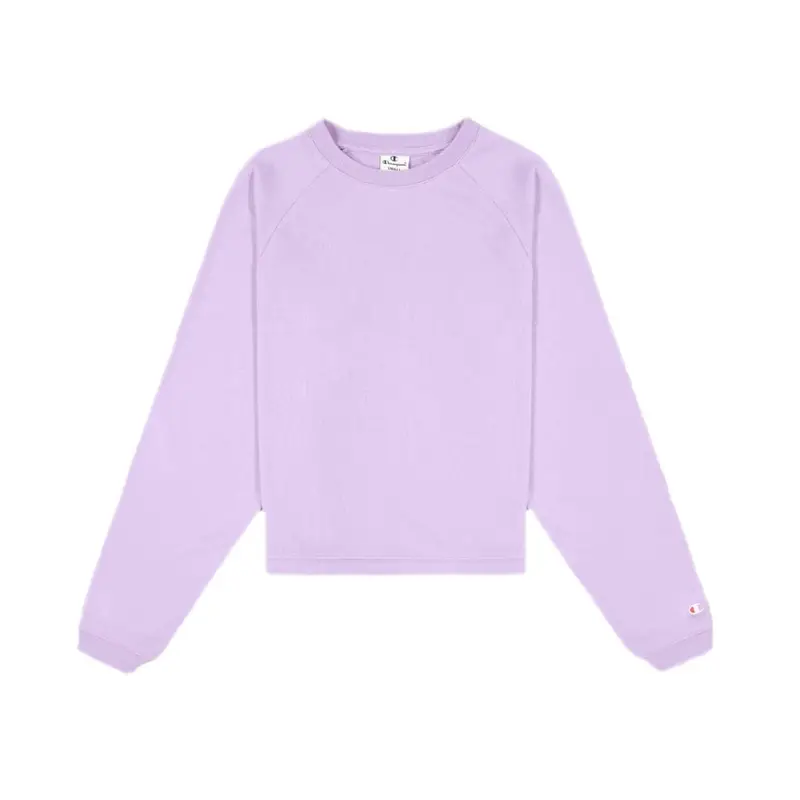 Felpa Crop Top Lavanda Donna XS