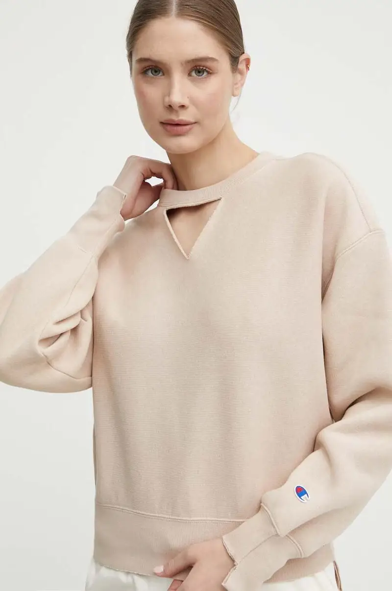 felpa donna colore beige 117345