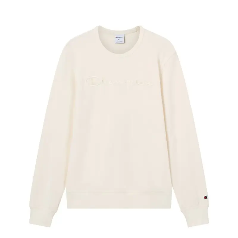 Felpa Girocollo Logo Tonale Latte Uomo L