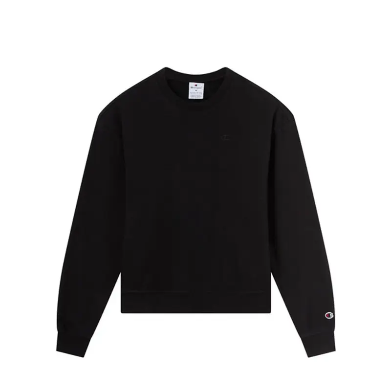 Felpa Girocollo Nero Donna M