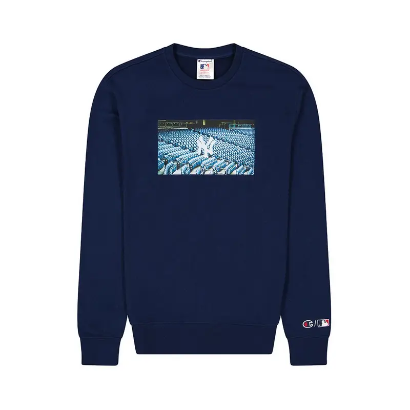 Felpa Girocollo Ny Blu Uomo XS