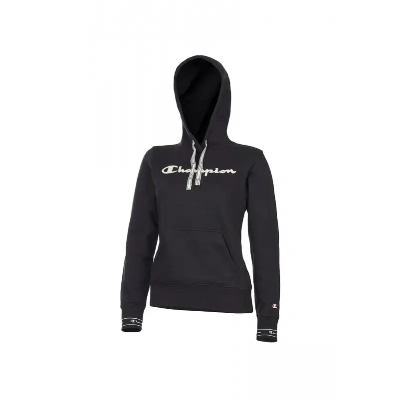 Felpa Palestra Con Cappuccio Nero Donna XS