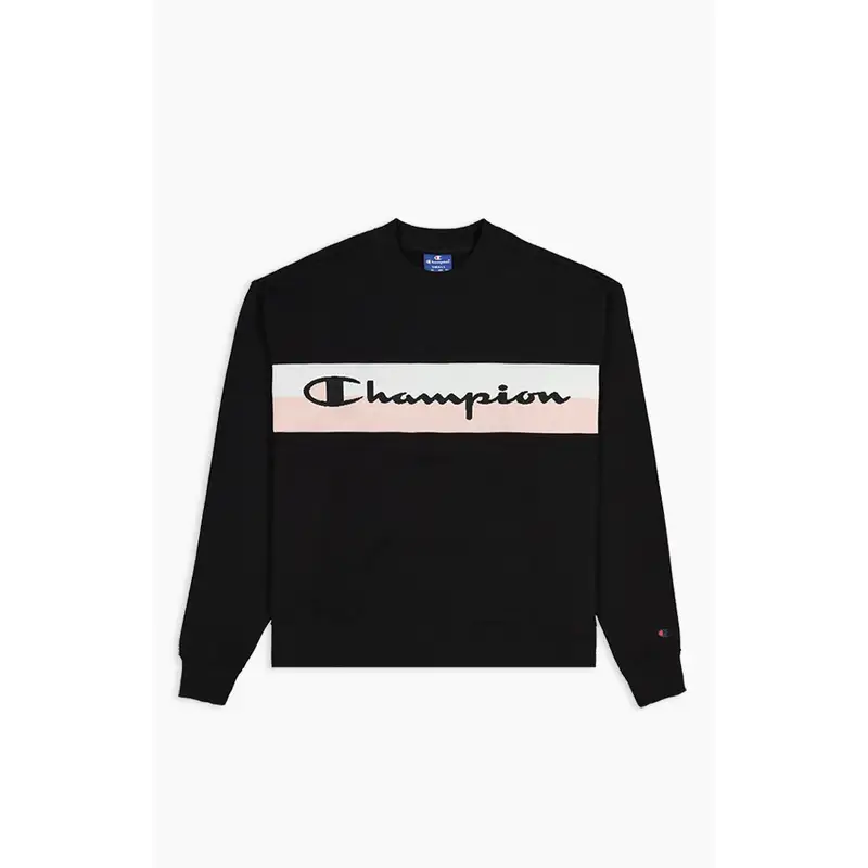 Felpa Palestra Crop Logo Nero Donna L