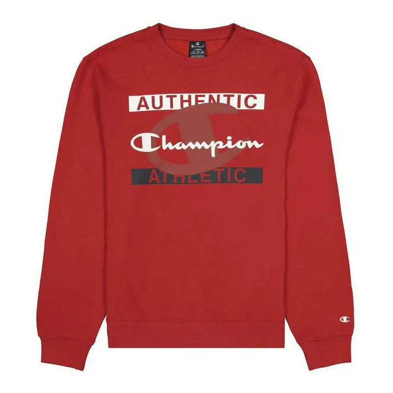 Felpa senza Cappuccio Uomo Champion Authentic Athletic Rosso | Champion