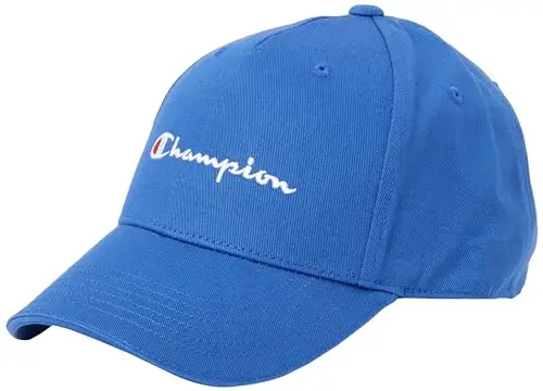 Champion Icons Accessories Junior Caps - 802421 Woven Cotton Twill Small Script Logo Cappellino da Baseball, Blu