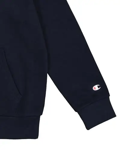 Champion Legacy Legacy Basics B - Ultralight Powerblend Fleece Felpa con Cappuccio, Blu Marino, 11 miniatura 3