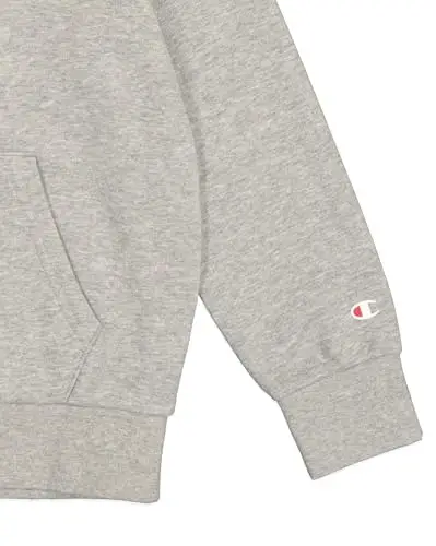 Champion Legacy Legacy Basics B - Ultralight Powerblend Fleece Felpa con Cappuccio, Grigio Melange Chiaro, 5 miniatura 3