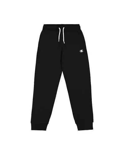 Champion Legacy Legacy Basics B - Ultralight Powerblend Fleece Rib Cuff Pantaloni da Tuta, Nero, 3