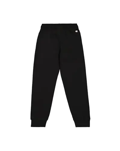 Champion Legacy Legacy Basics B - Ultralight Powerblend Fleece Rib Cuff Pantaloni da Tuta, Nero, 3 miniatura 2