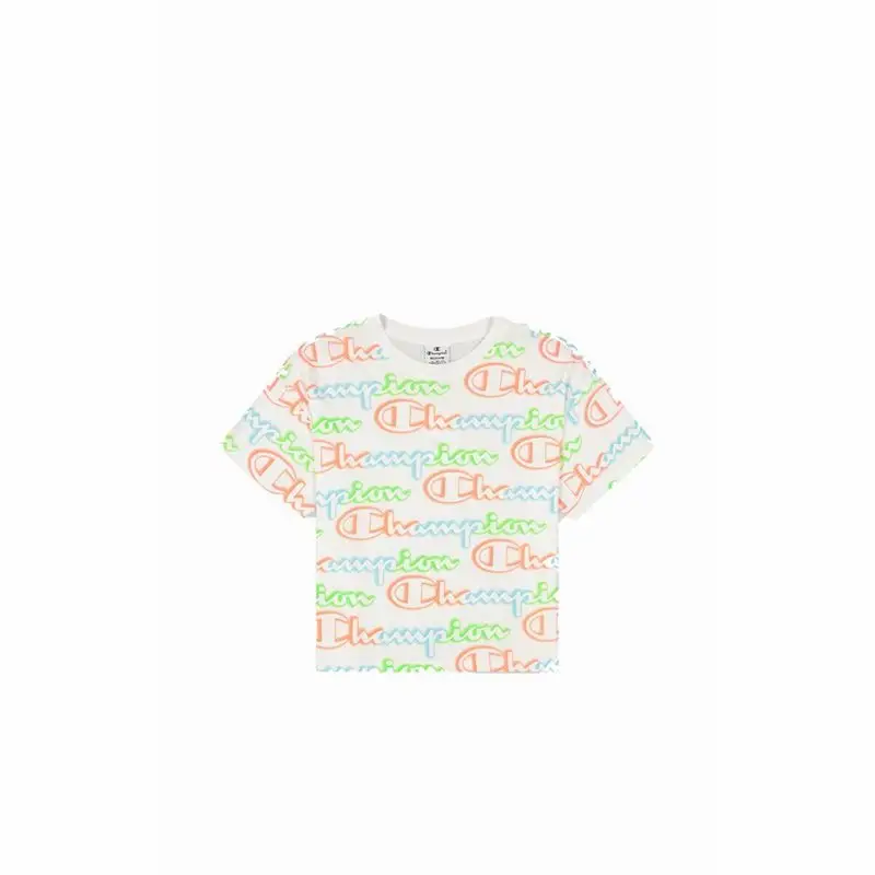 Maglia a Maniche Corte Donna Champion Crewneck Croptop Bianco | Champion