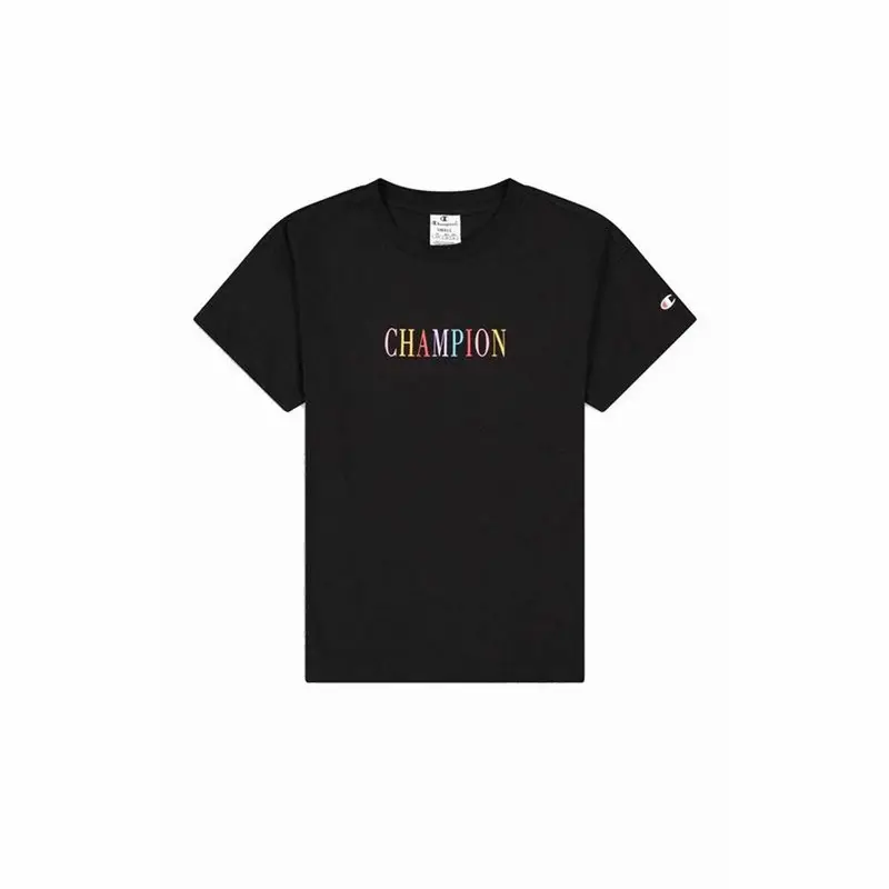 Maglia a Maniche Corte Donna Champion Crewneck Croptop Nero | Champion