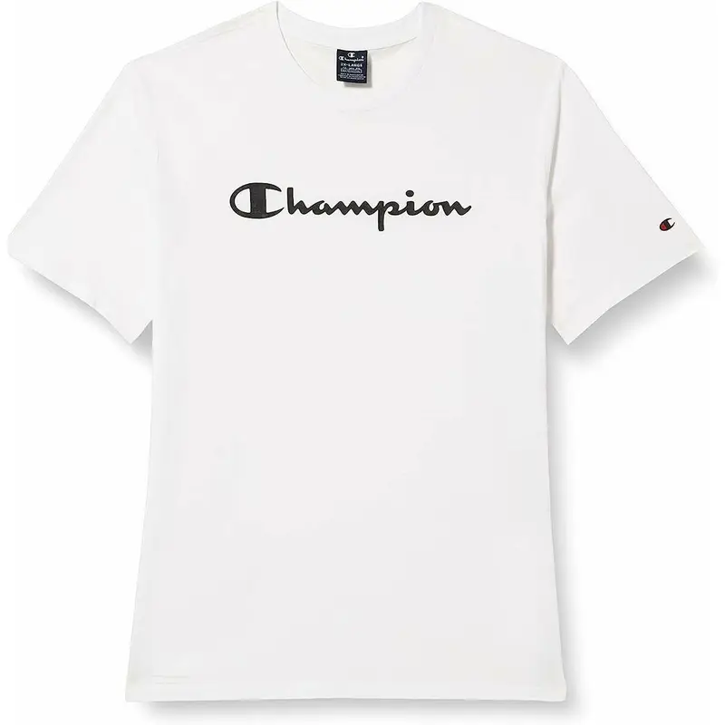 Maglia a Maniche Corte Uomo Champion Crewneck Bianco | Champion