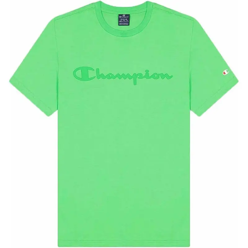 Maglia a Maniche Corte Uomo Champion Crewneck Verde | Champion
