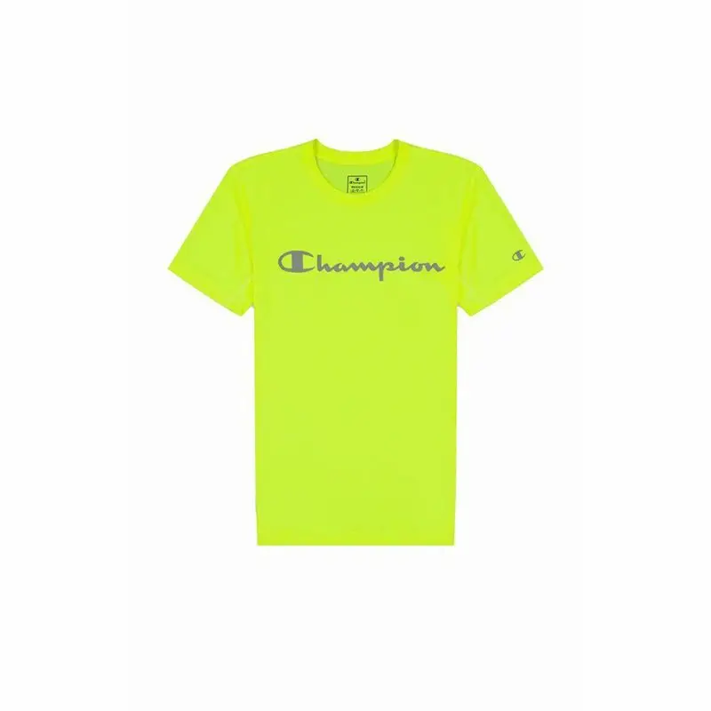 Maglia a Maniche Corte Uomo Champion Crewneck Verde limone | Champion Giallo
