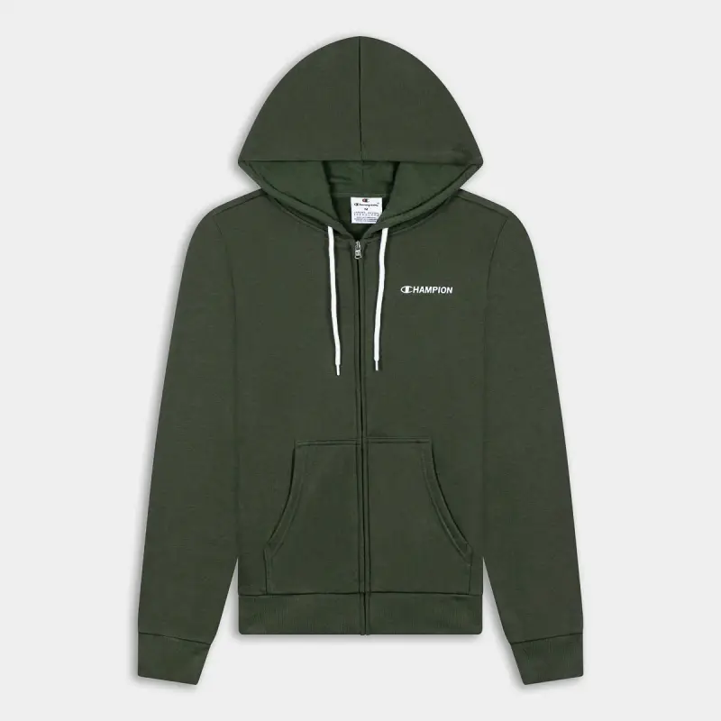 Champion Felpa da Uomo Verde in Tessuto di Alta Qualità