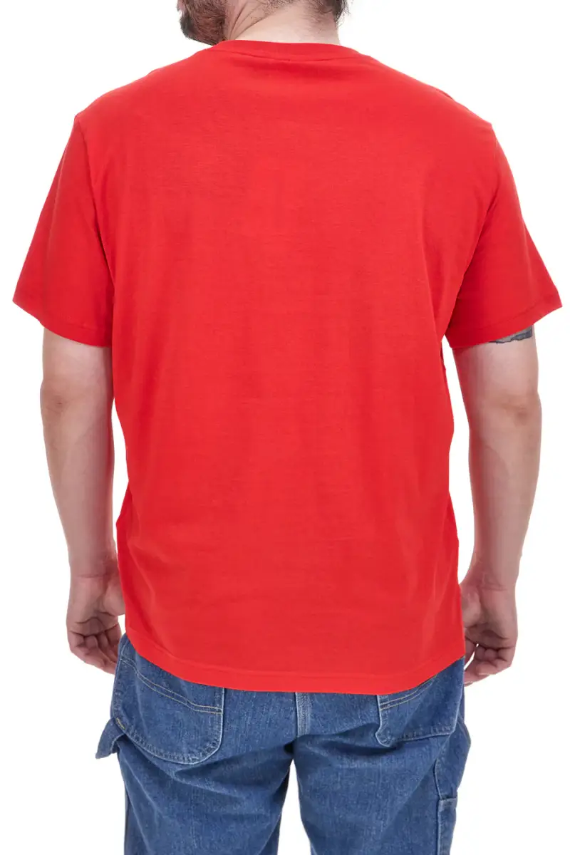 Maglietta Girocollo a Maniche Corte Rossa CHAMPION SS Tee [ROSSO] miniatura 3