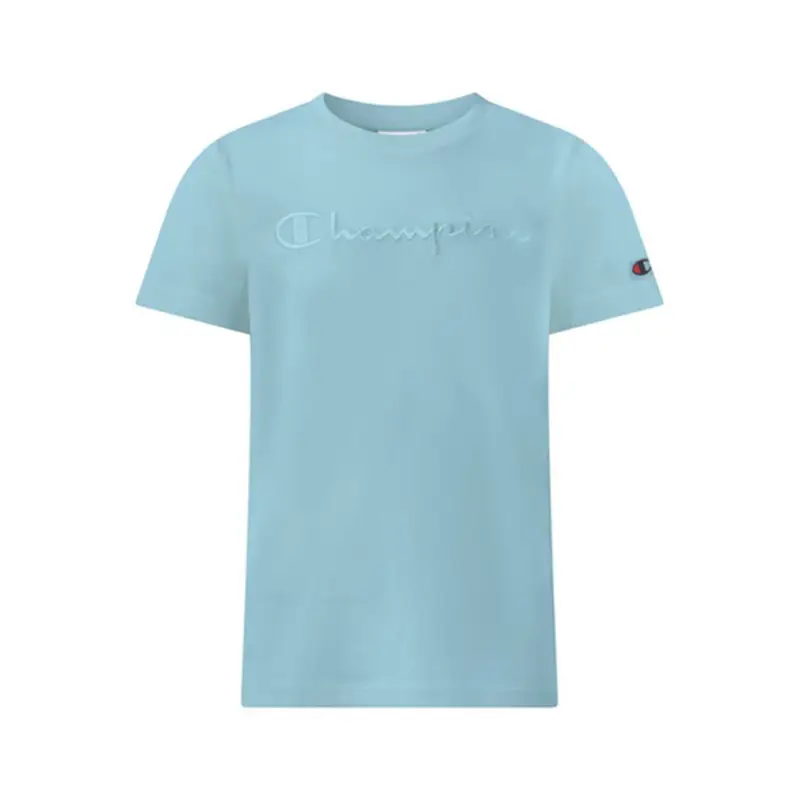 Maglietta Palestra Logo Tonale Azzurro Bambino XL