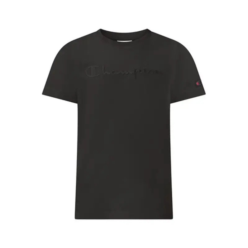 Maglietta Palestra Logo Tonale Nero Bambino L