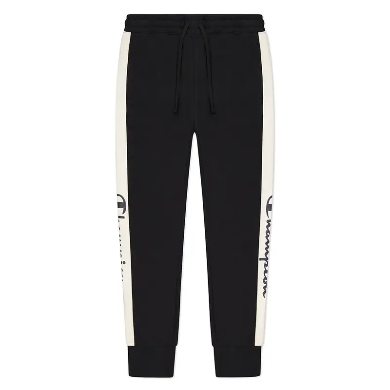 Pantaloni Con Polsino Banda Nero Donna M