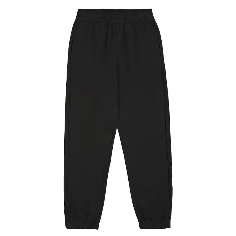 Pantaloni Con Polsino Logo Piccolo Nero Donna M