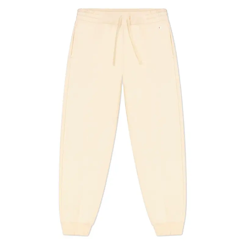 Pantaloni Con Polsino Super Vita Alta Beige Donna L