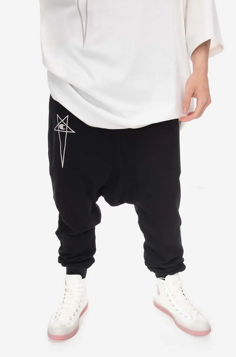 pantaloni da jogging in cotone Nero