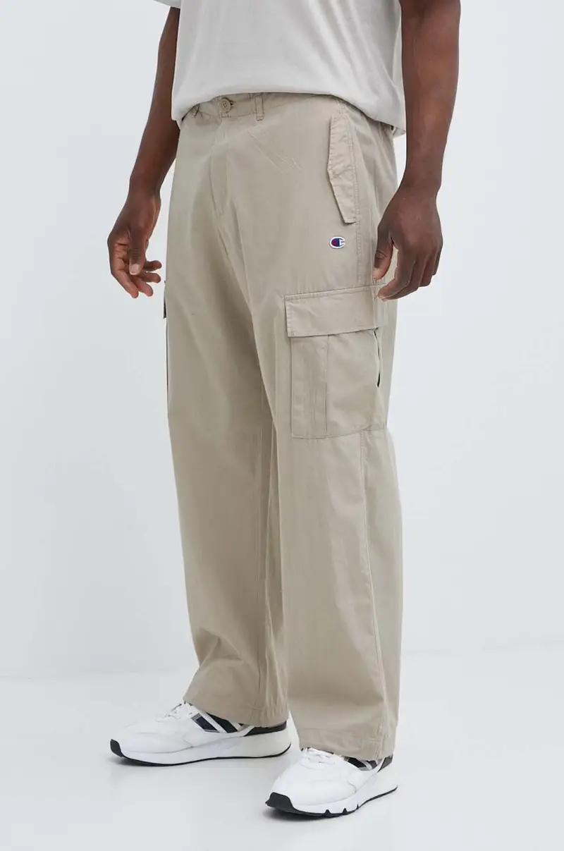 pantaloni in cotone colore beige 220015