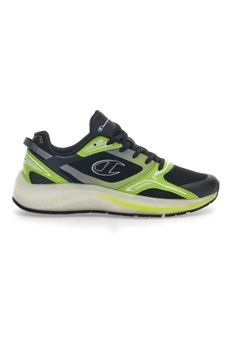 Scarpe da Ginnastica Nere e Lime Champion Vibe [NERO]