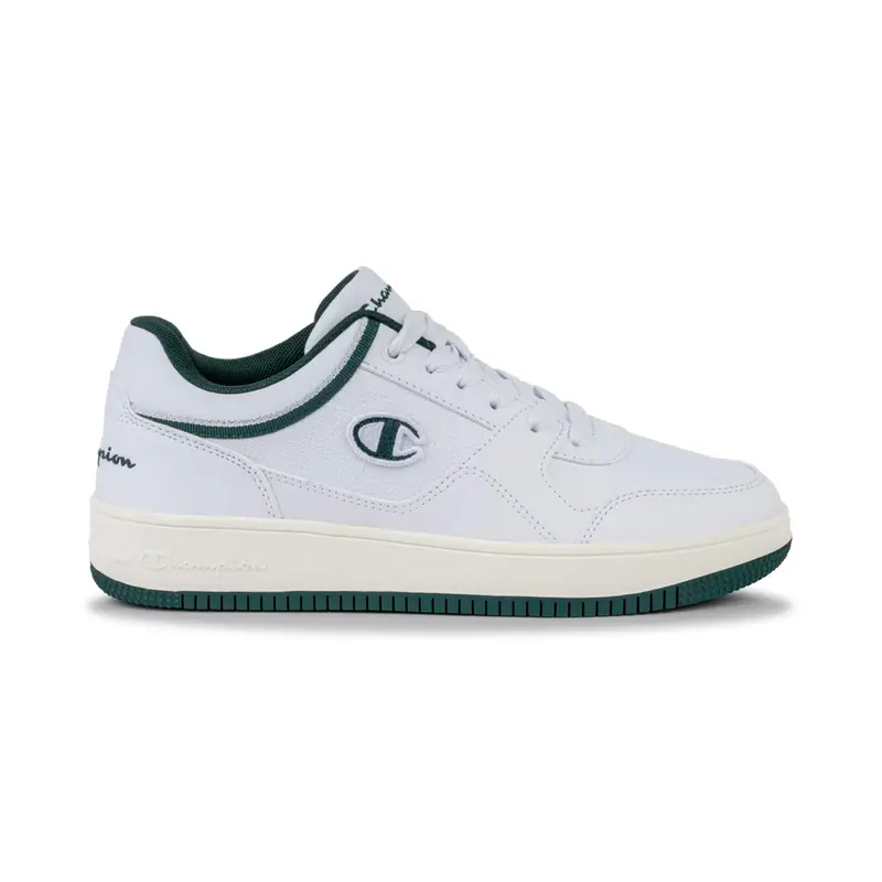 Sneakers basket bianche da uomo modello Rd18 con logo laterale