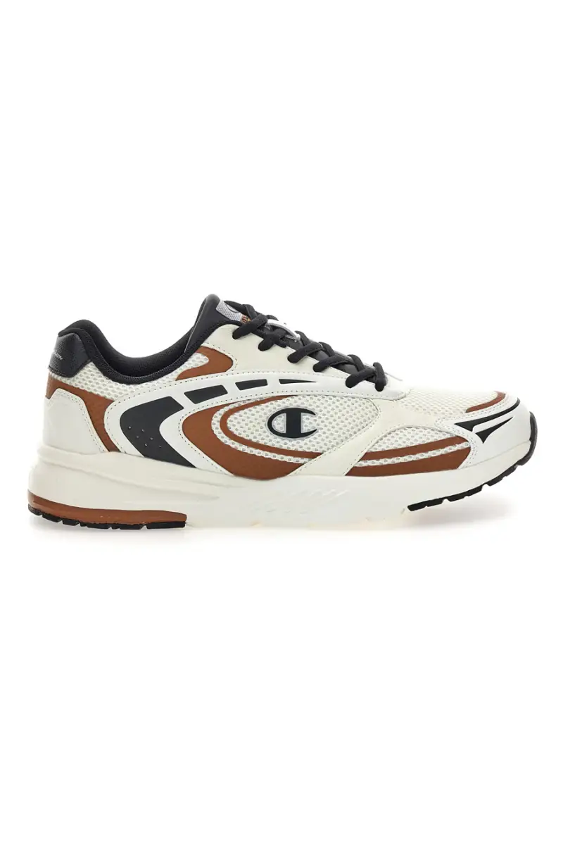 Sneakers beige con dettagli multicolor Champion CHAMP 2K [BIANCO